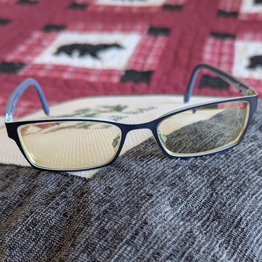 OWP Design MOD 1343 300 Eyeglasses FRAME BlueRectangle Full Rim 52-17-135